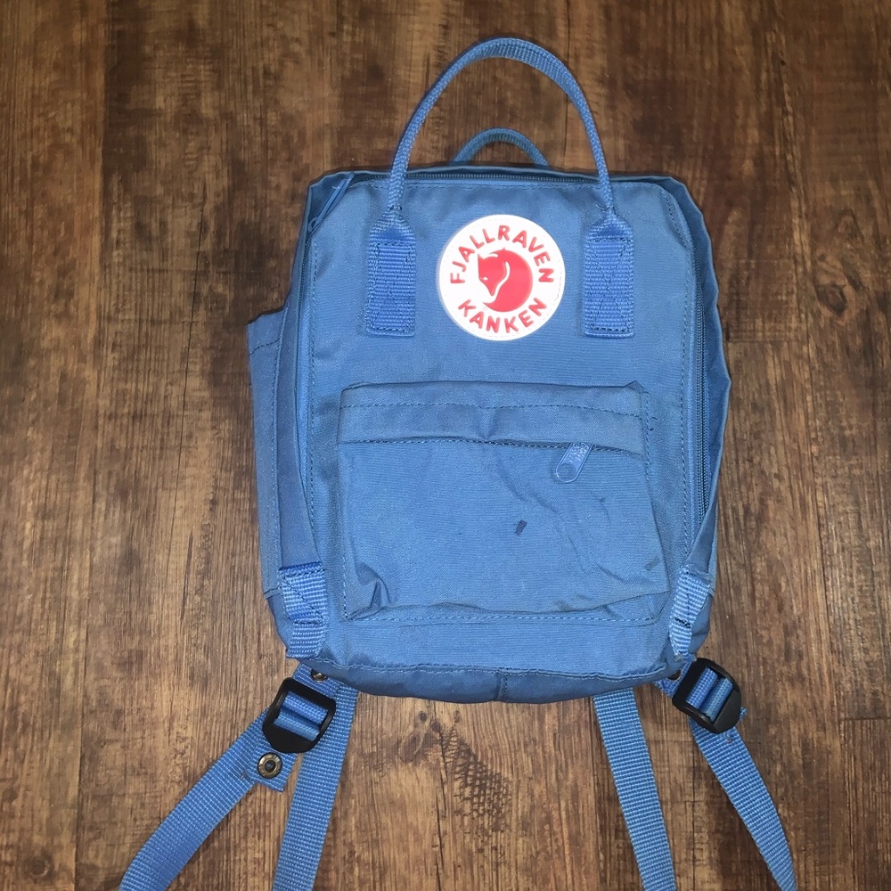 fjallraven kanken mini blue backpack